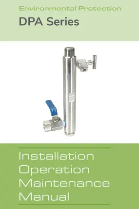 Image of DPA Assembly Instruction Manual