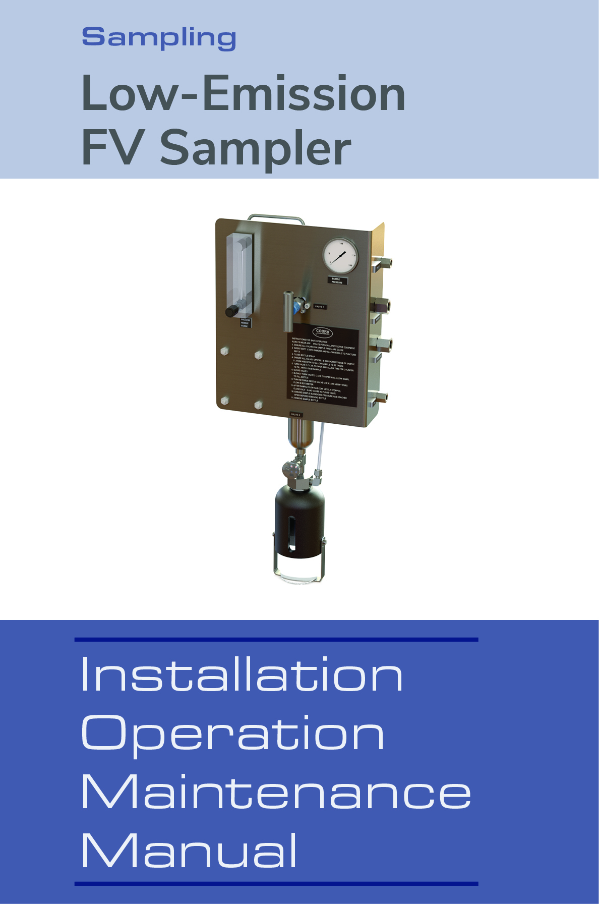 Image of Model FV Instruction Manual