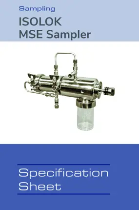 Image of ISOLOK MSE Sampler Spec Sheet