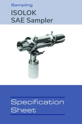 Image of ISOLOK SAE Sampler Spec Sheet