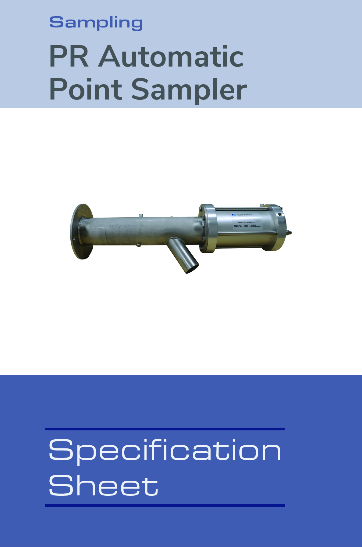 Image of Model PR Sampler Spec Sheet